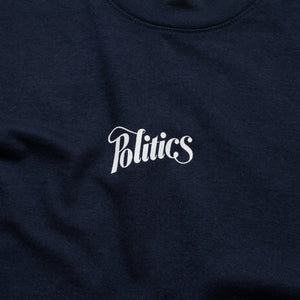 Politics Core Script Tee - Navy