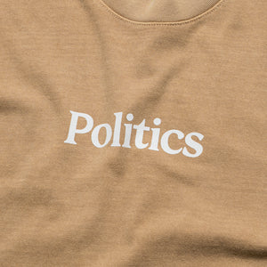 Politics Serif Logo Tee - Mushroom