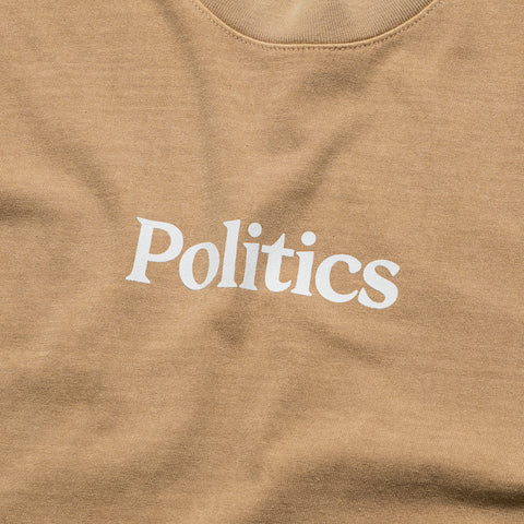 Politics Serif Logo Tee - Mushroom