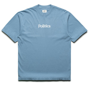 Politics Serif Logo Tee - Clear Blue