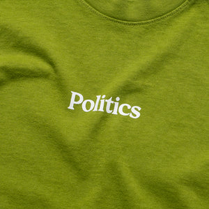 Kids Politics Serif Logo Tee - Celery