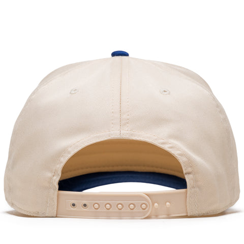 Politics Script A-Frame Snapback - Cream/Blue