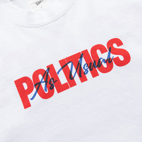 Politics Skeleton Tee - White