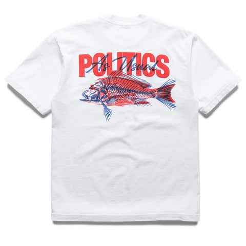 Politics Skeleton Tee - White