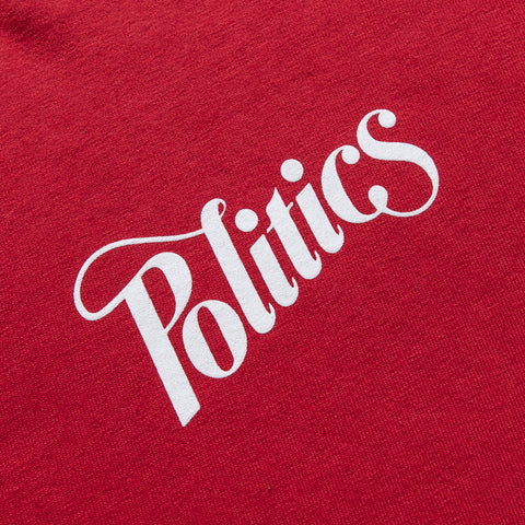 Politics Tailgate Tee - Dark Red