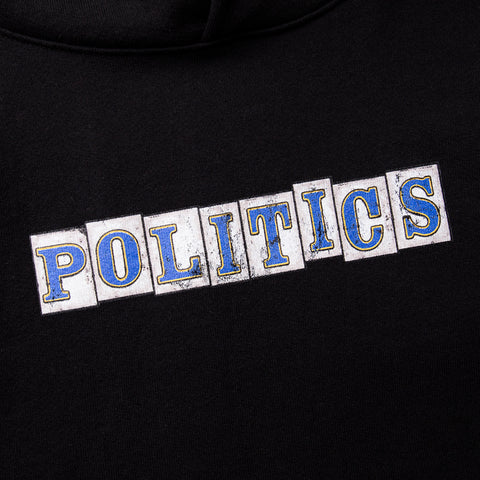 Politics Tile Hoodie - Black