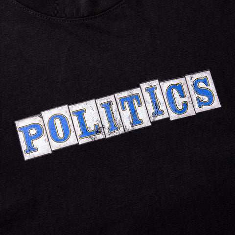 Politics Tile Tee - Black