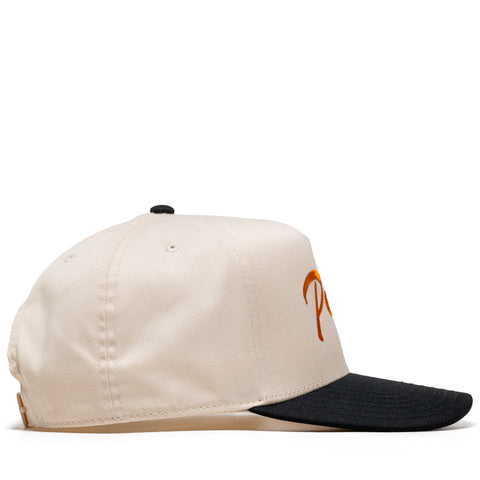 Politics Script A-Frame Snapback - Cream/Burnt Orange