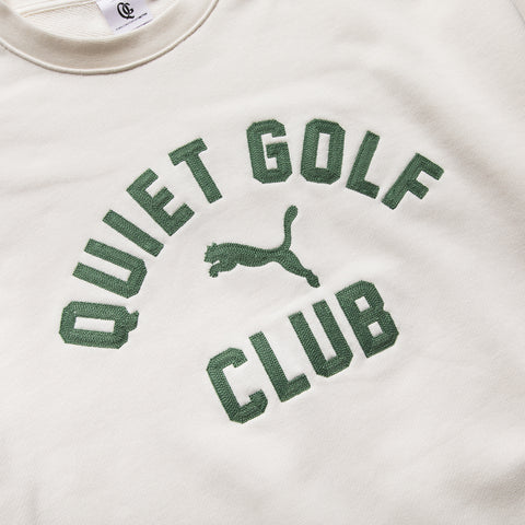 Quiet Golf x Puma Graphic Crewneck - Warm White