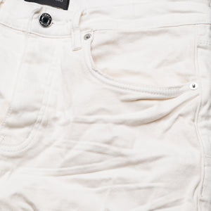 Purple Brand Mid Rise Slim Straight Leg Supernova Straight Jean - White