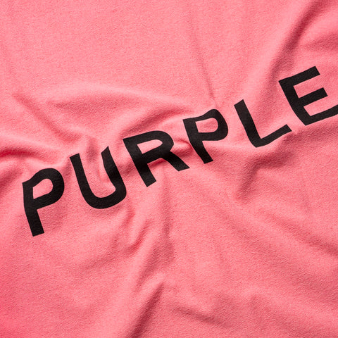 Purple Brand Wordmark Tee - Pink