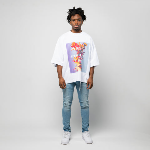 Purple Brand Smudge Tee - White