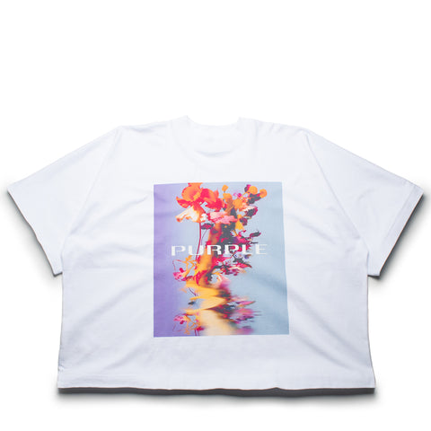 Purple Brand Smudge Tee - White