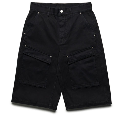 Purple Brand Big Cargo Shorts - Black