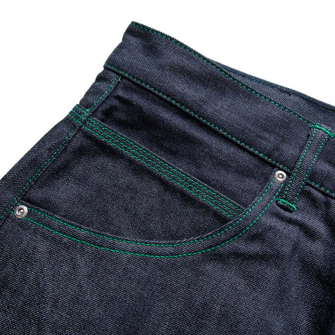 Purple Brand Mid Rise Baggy Leg Raw Jean - Dark Indigo
