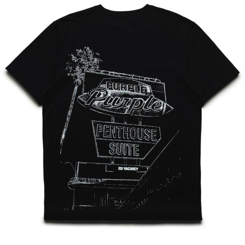 Purple Brand Clean Jersey Tee - Black