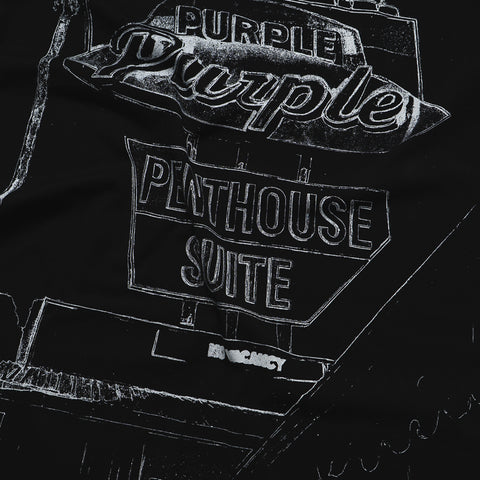 Purple Brand Clean Jersey Tee - Black