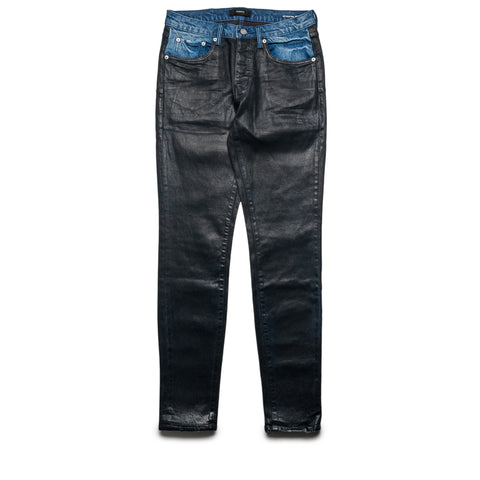 Purple Brand Low Rise Skinny Leg Coated Indigo Jean - Black