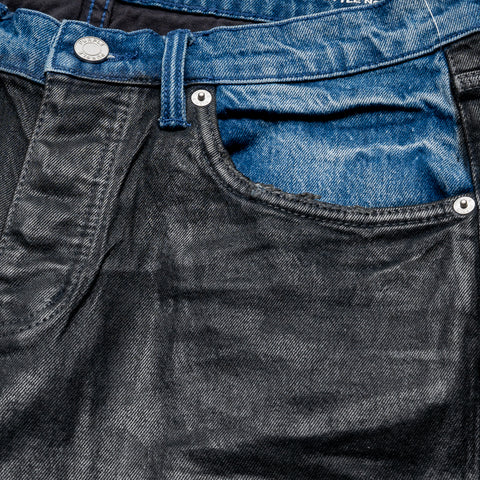 Purple Brand Low Rise Skinny Leg Coated Indigo Jean - Black