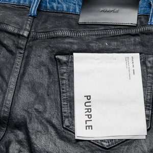 Purple Brand Low Rise Skinny Leg Coated Indigo Jean - Black