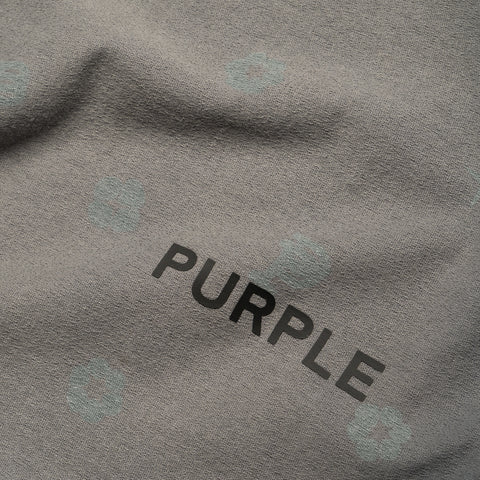 Purple Brand Monogram Heavy Wash Tee - Charcoal