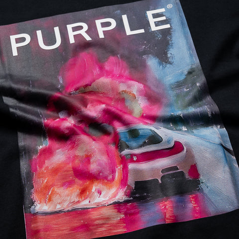 Purple Brand Carefree Tee - Black