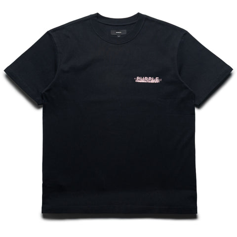 Purple Brand Scattered Wordmark Tee - Black