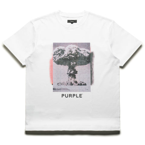 Purple Brand Melt Down Tee - White