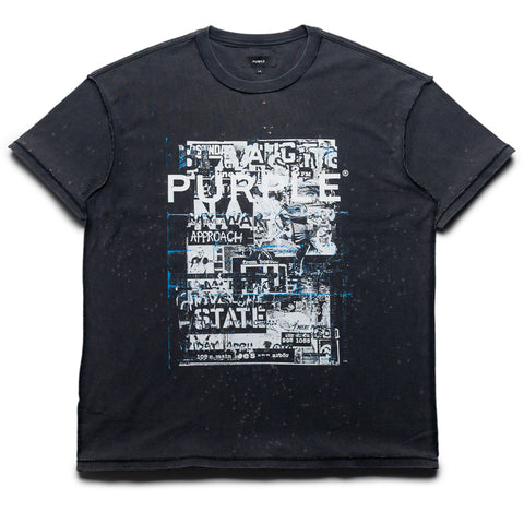 Purple Brand Collage Tee - Black