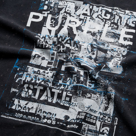 Purple Brand Collage Tee - Black
