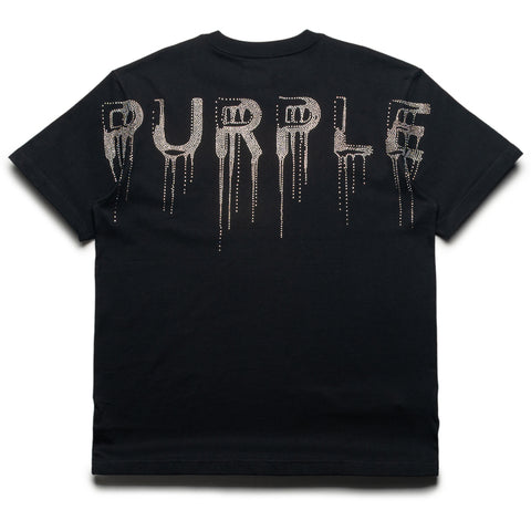 Purple Brand Crystal Drip Tee - Black