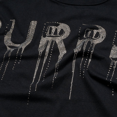 Purple Brand Crystal Drip Tee - Black