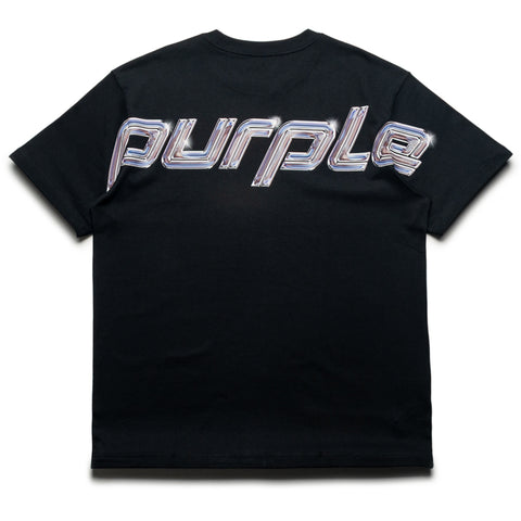 Purple Brand Chrome Wordmark Tee - Black