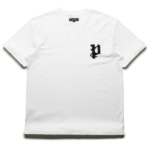 Purple Brand Pixelated Gothic Tee - White