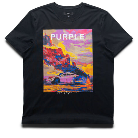 Purple Brand Vibrant Inferno Tee - Black