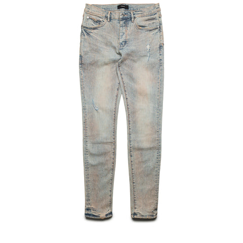Purple Brand Skinny Pink Mud Distressed Denim - Light Indigo
