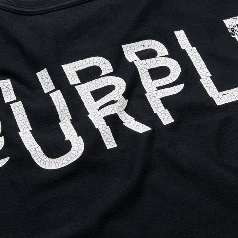 Purple Brand Pasted Wordmark Tank Top - Black