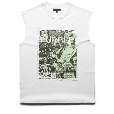 Purple Brand Noise Tank Top - White