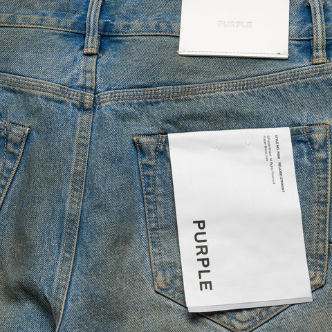 Purple Brand High Summer Destroy Denim Shorts - Mid Indigo
