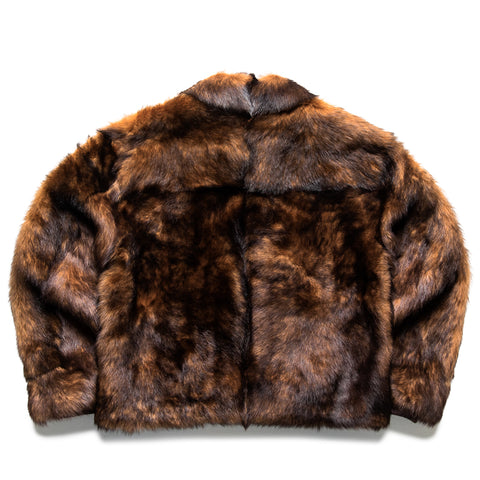 Purple Brand Shearling Zip Up Jacket - Brown