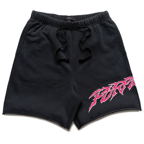 Purple Brand Slasher Shorts - Black