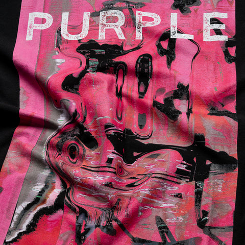 Purple Brand Displaced Tee - Black