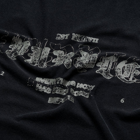 Purple Brand Crystal Layer Tee - Black