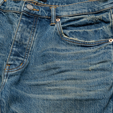 Purple Brand Low Rise Skinny Leg Vintage Jean - Dark Indigo