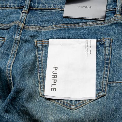Purple Brand Low Rise Skinny Leg Vintage Jean - Dark Indigo