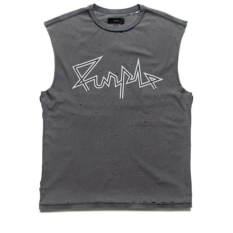 Purple Brand Voltage Script Tank Top - Grey