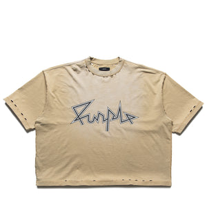 Purple Brand Voltage Script Tee - Khaki