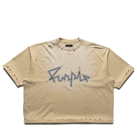 Purple Brand Voltage Script Tee - Khaki