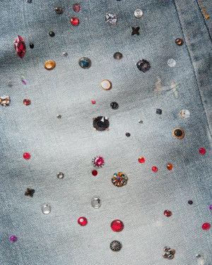 Purple Brand Jewel Denim Shorts - Light Indigo