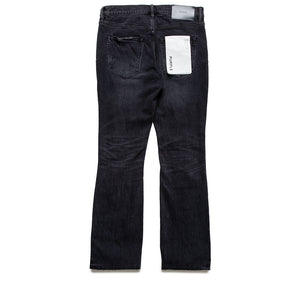 Purple Brand Low Rise Flared Leg Vintage Heavy Destroy Jean - Black